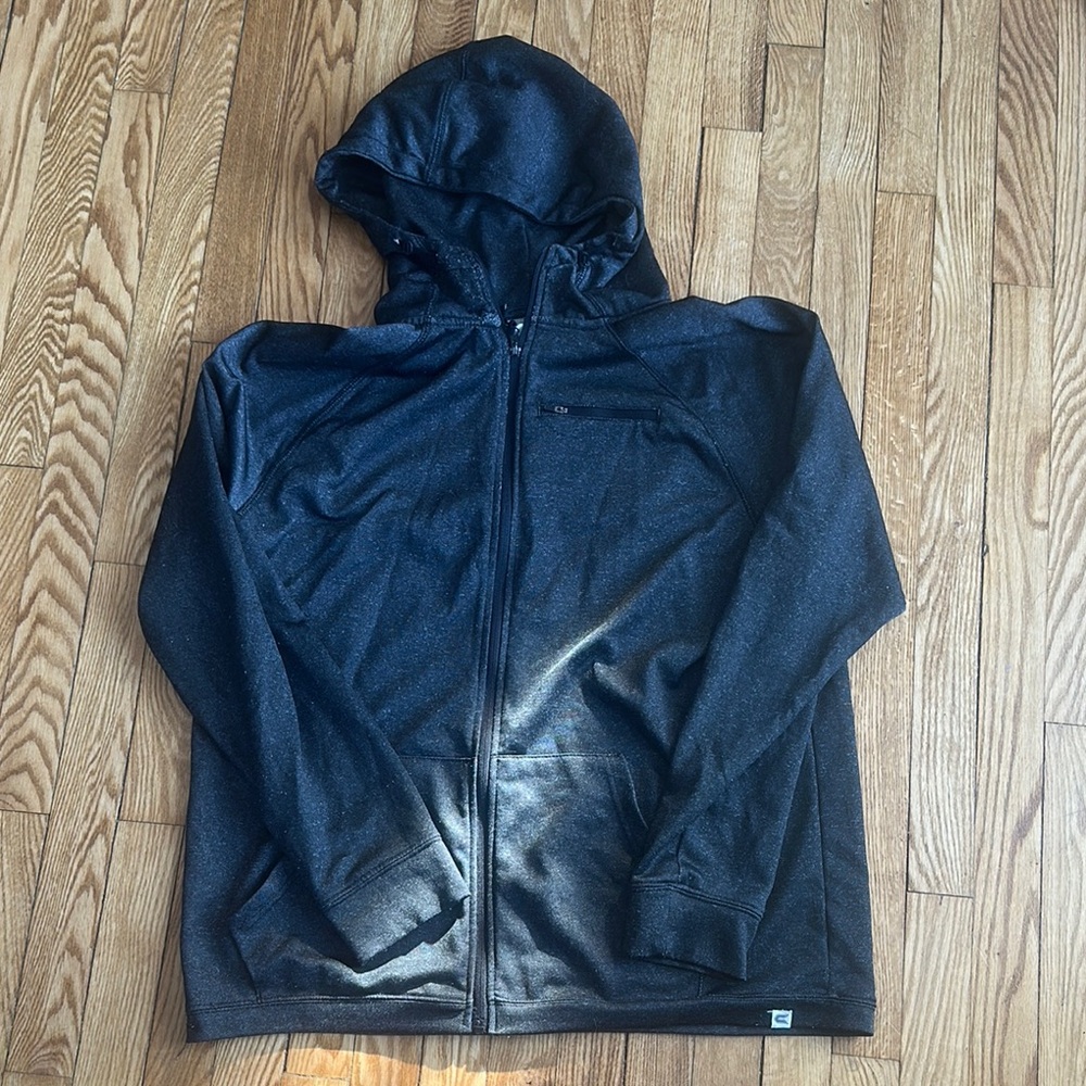 Charcoal Gray Zip-Up Hoodie